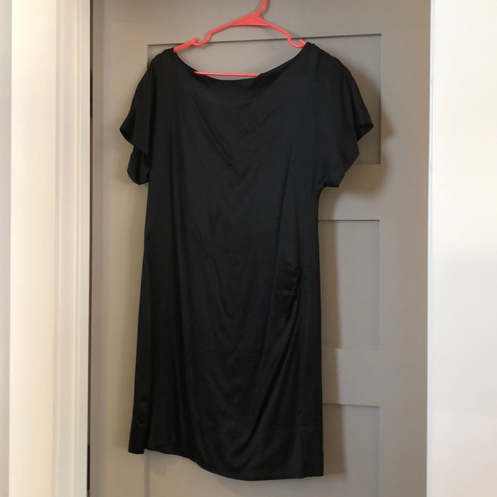 Black silk dress